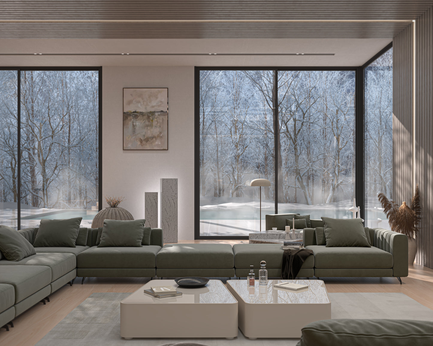 Berllin Modular Sectional Scene in Sage