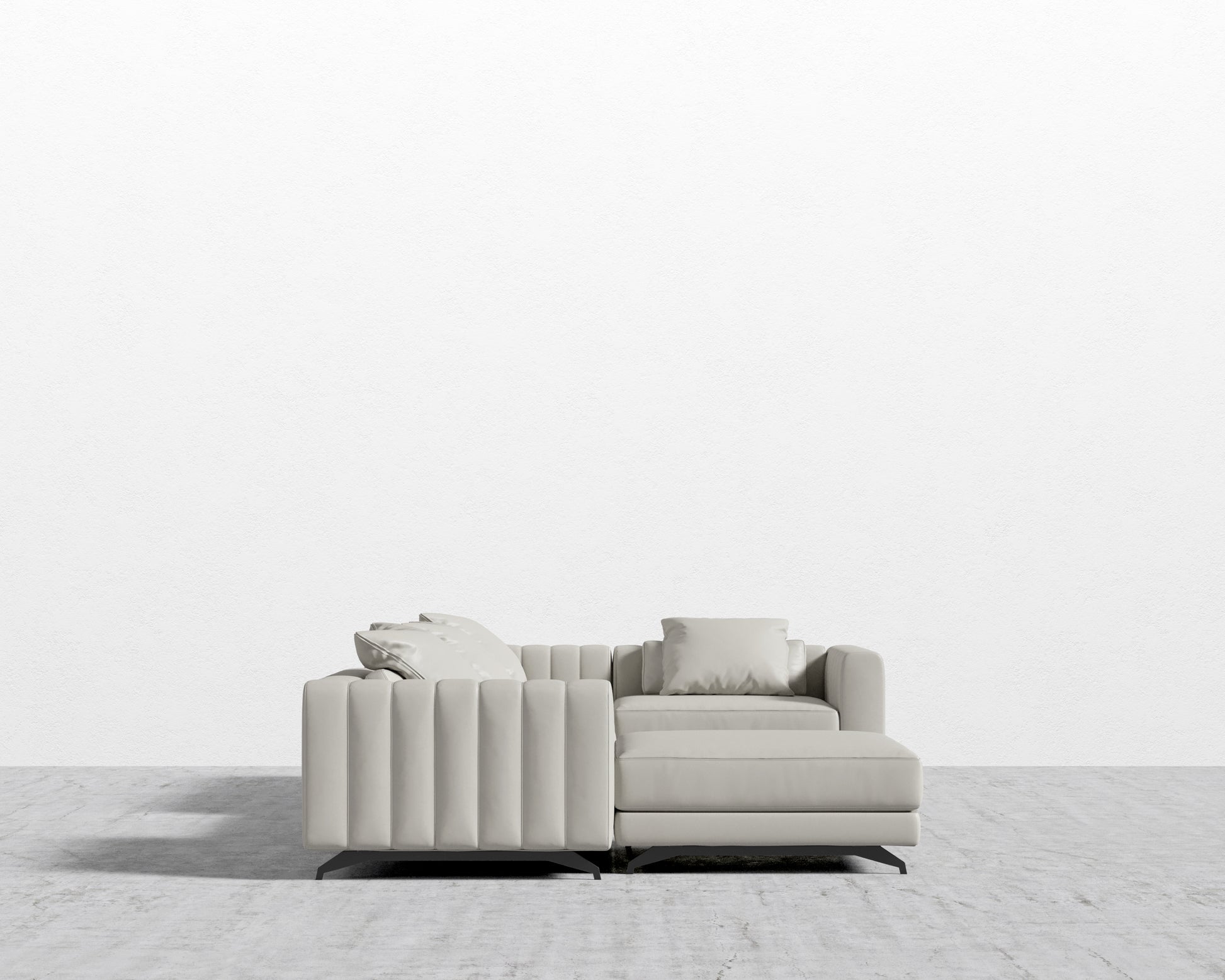 Berlin Modular Sectional - Microfiber Leather - Trento Taupe