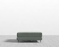 Berlin Ottoman - Plush Velvet - Moonstone