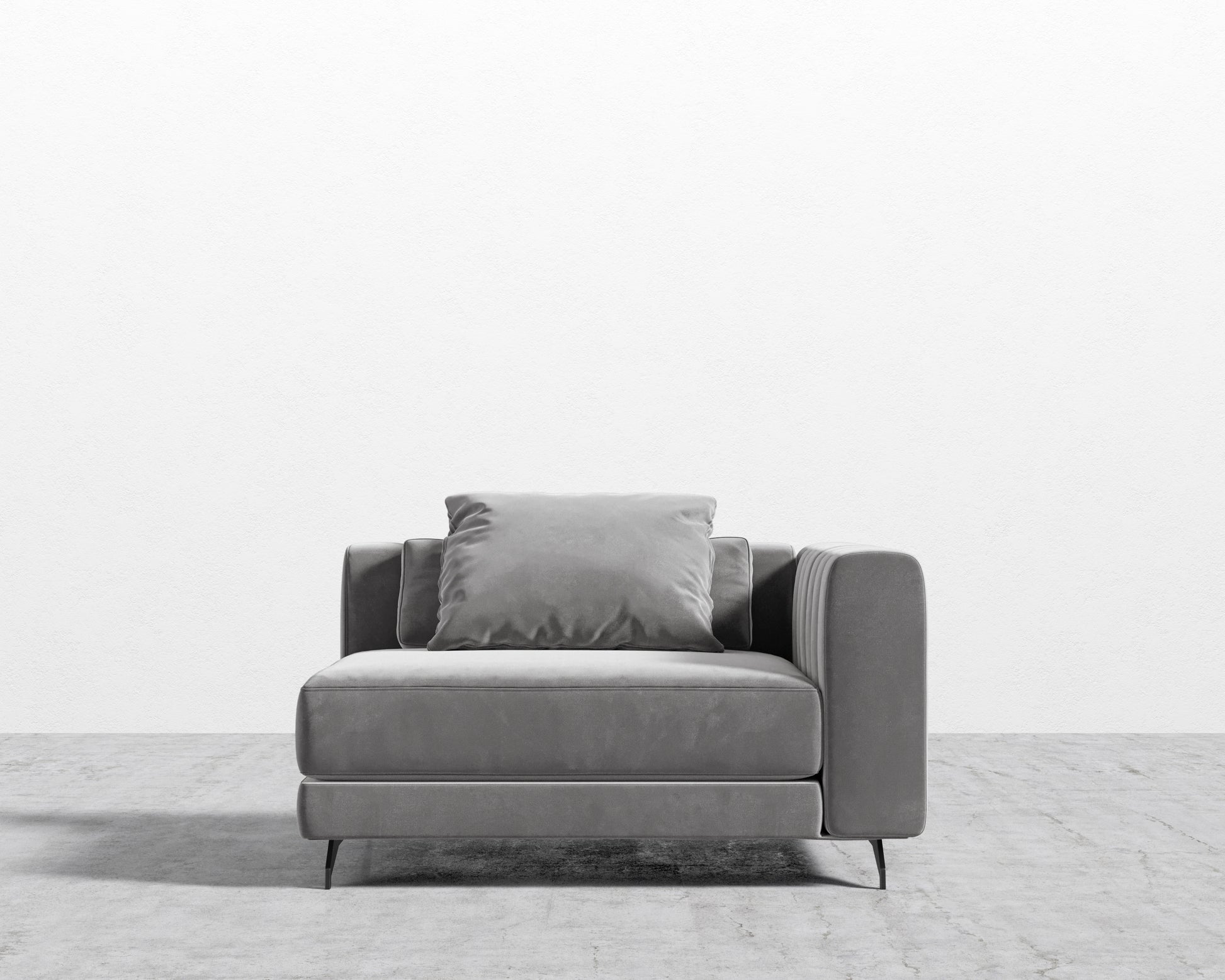 Berlin RHF Corner - Plush Velvet - Glacier Grey 2022