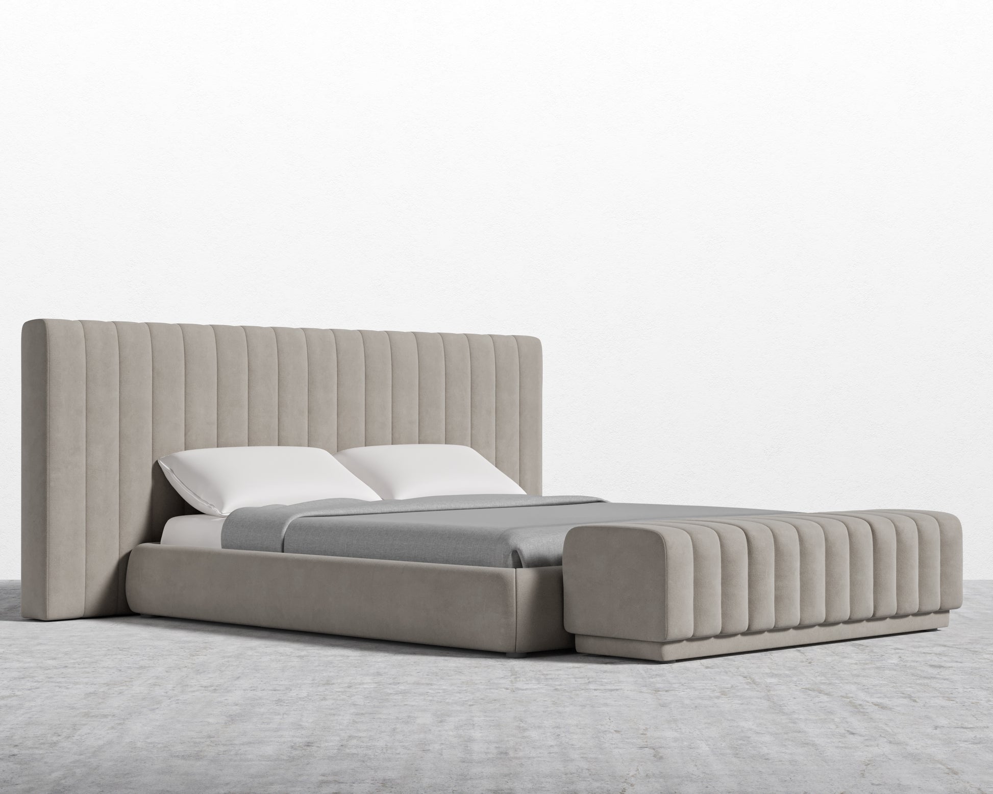 Berlin Bed - Venice Vegan Suede - Latte