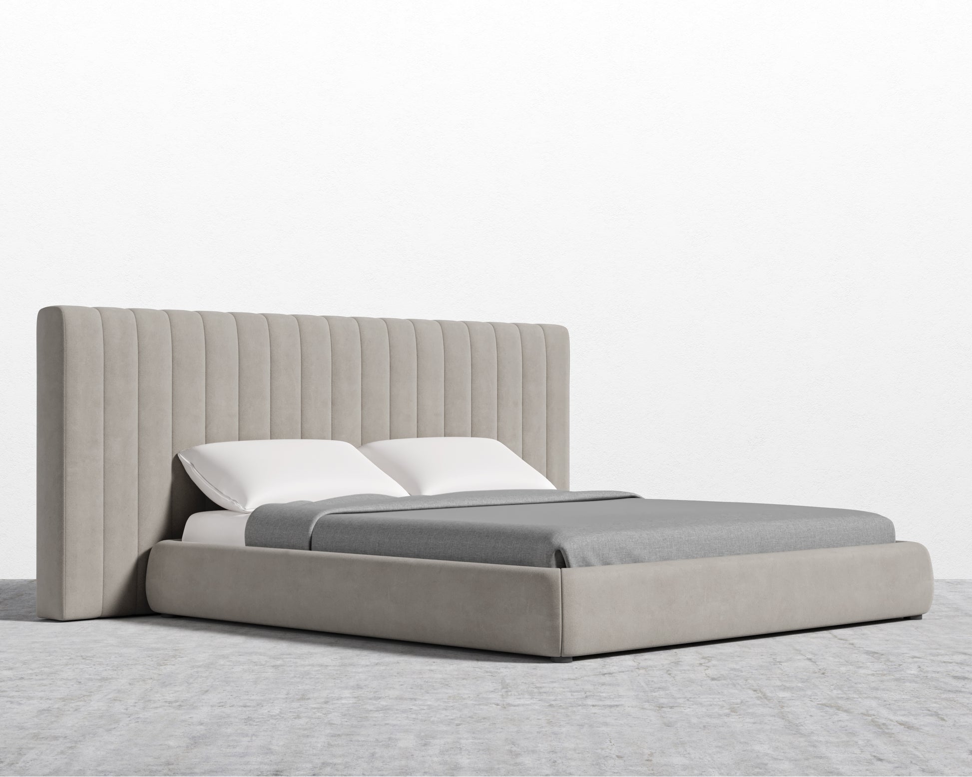 Berlin Bed - Venice Vegan Suede - Latte