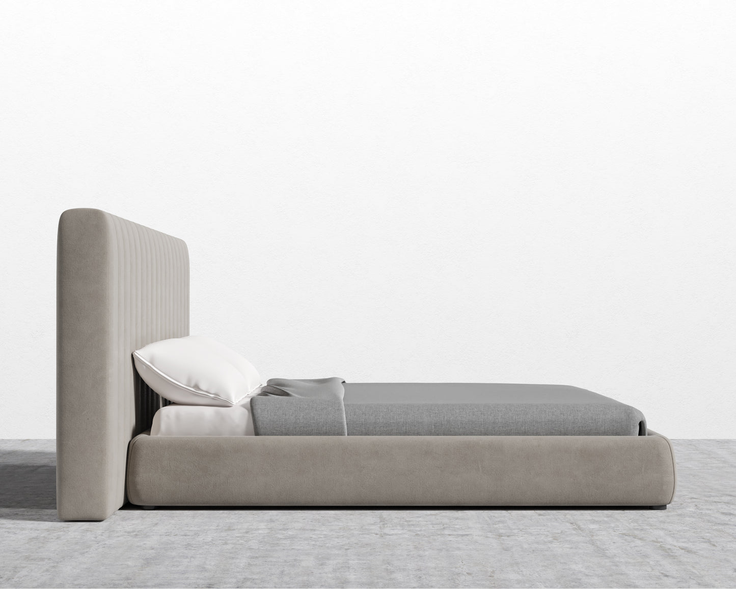 Berlin Bed - Venice Vegan Suede - Latte