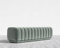 Berlin Bench - Plush Velvet - Moonstone