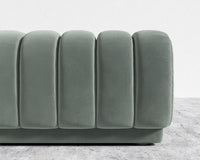 Berlin Bench - Plush Velvet - Moonstone
