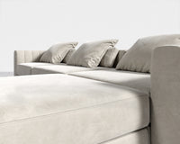 Berlin L-Sectional - Venice Vegan Suede - Latte