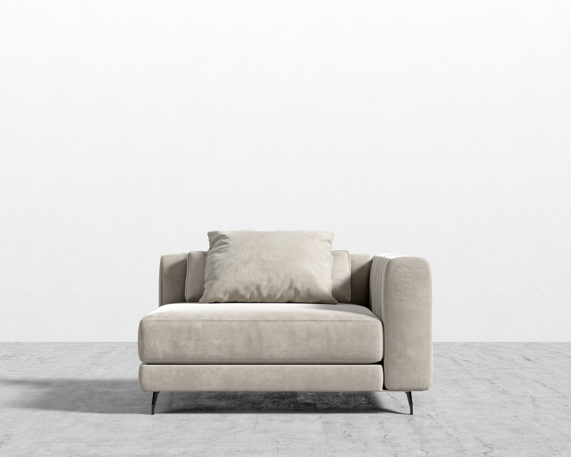 Berlin RHF Corner - Venice Vegan Suede - Latte