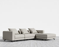 Berlin Sectional Sofa - Trento Microfiber Leather - Trento Taupe