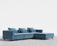 Berlin Sectional Sofa - Plush Velvet - Solstice