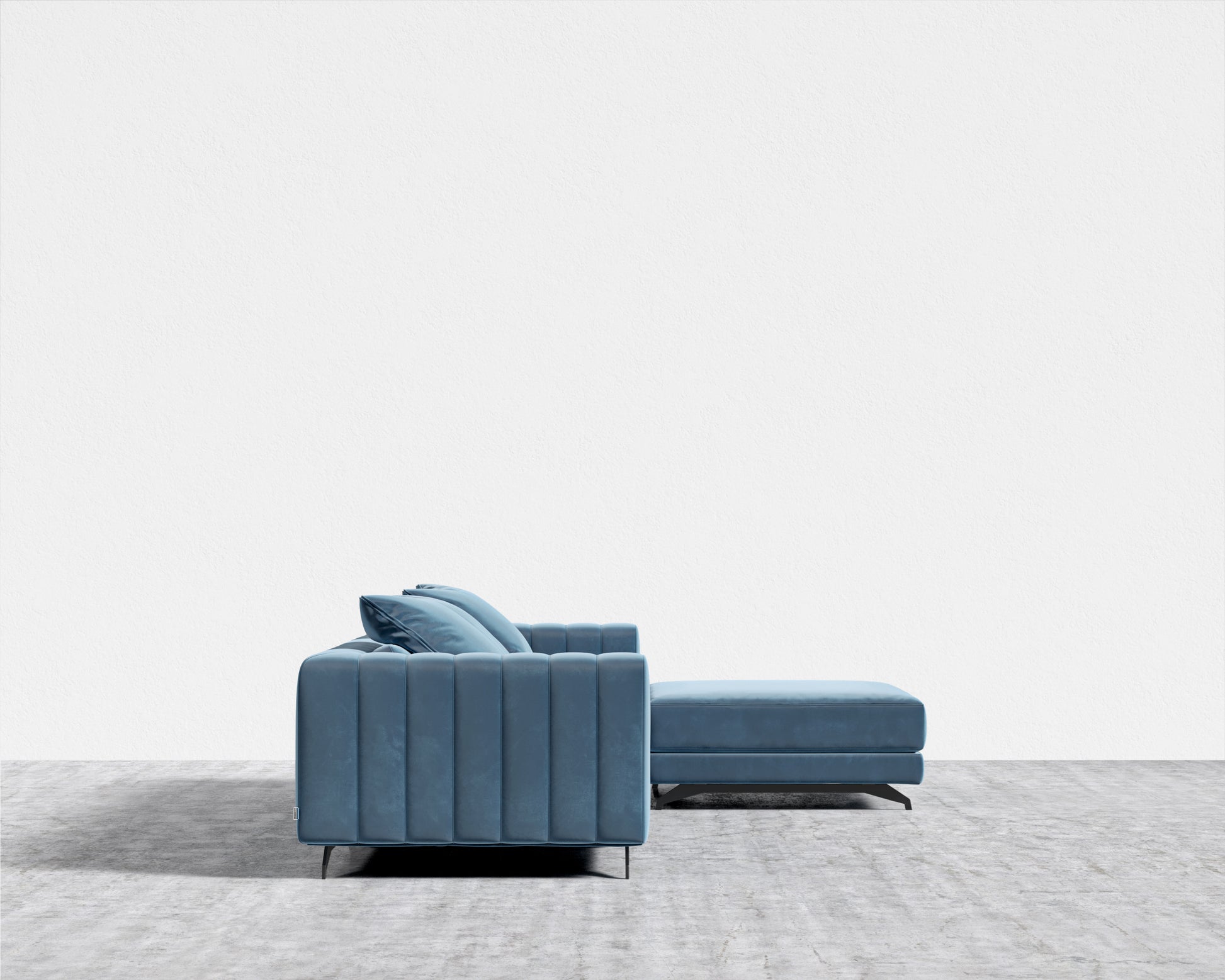 Berlin Sectional Sofa - Plush Velvet - Solstice