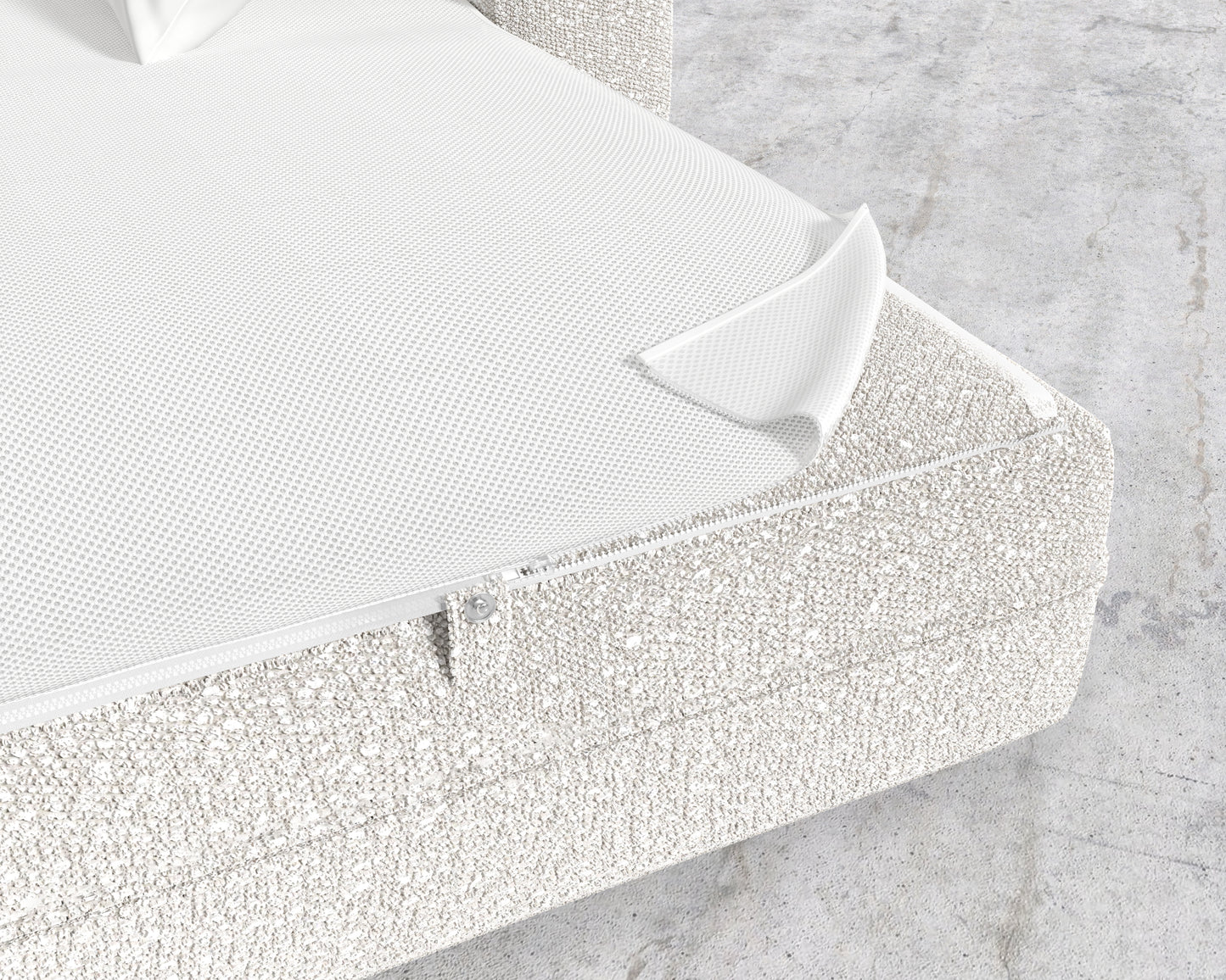 Berlin Sleeper Sofa - Chatou Boucle - Pearl