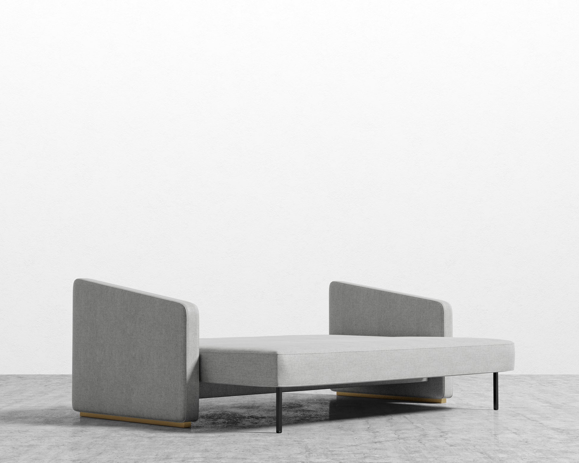 Bristol Futon - Modern Felt - Malmo - Brass legs