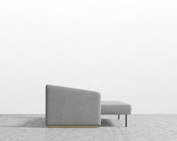 Bristol Futon - Modern Felt - Malmo - Brass legs