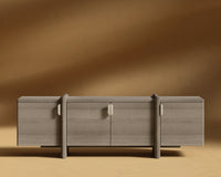 Cassia Entry Console - Grey Oak