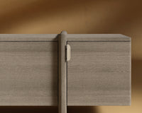 Cassia Entry Console - Grey Oak