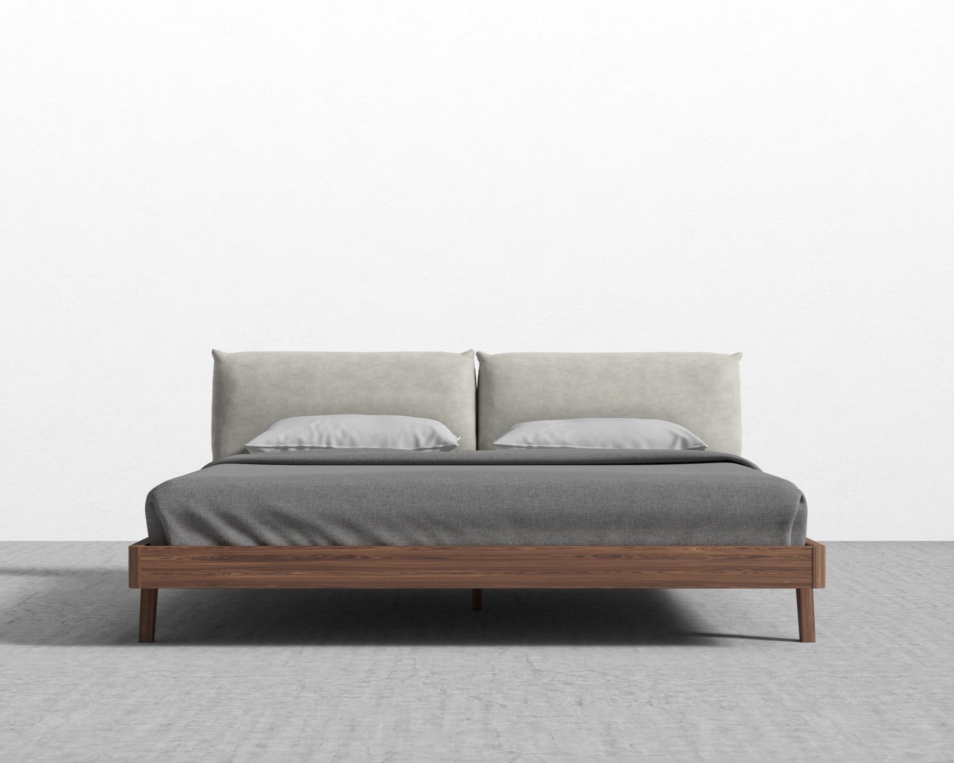 Mikkel Bed - King - Leuven Linen - Haze