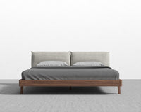 Mikkel Bed - King - Leuven Linen - Haze