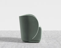 Diane Lounge Chair - Plush Velvet - Moonstone