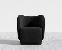 Diane Lounge Chair - Chatou Boucle - Caviar