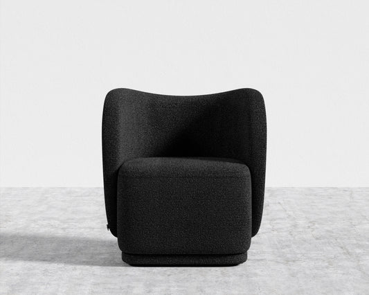 Diane Lounge Chair - Chatou Boucle - Caviar