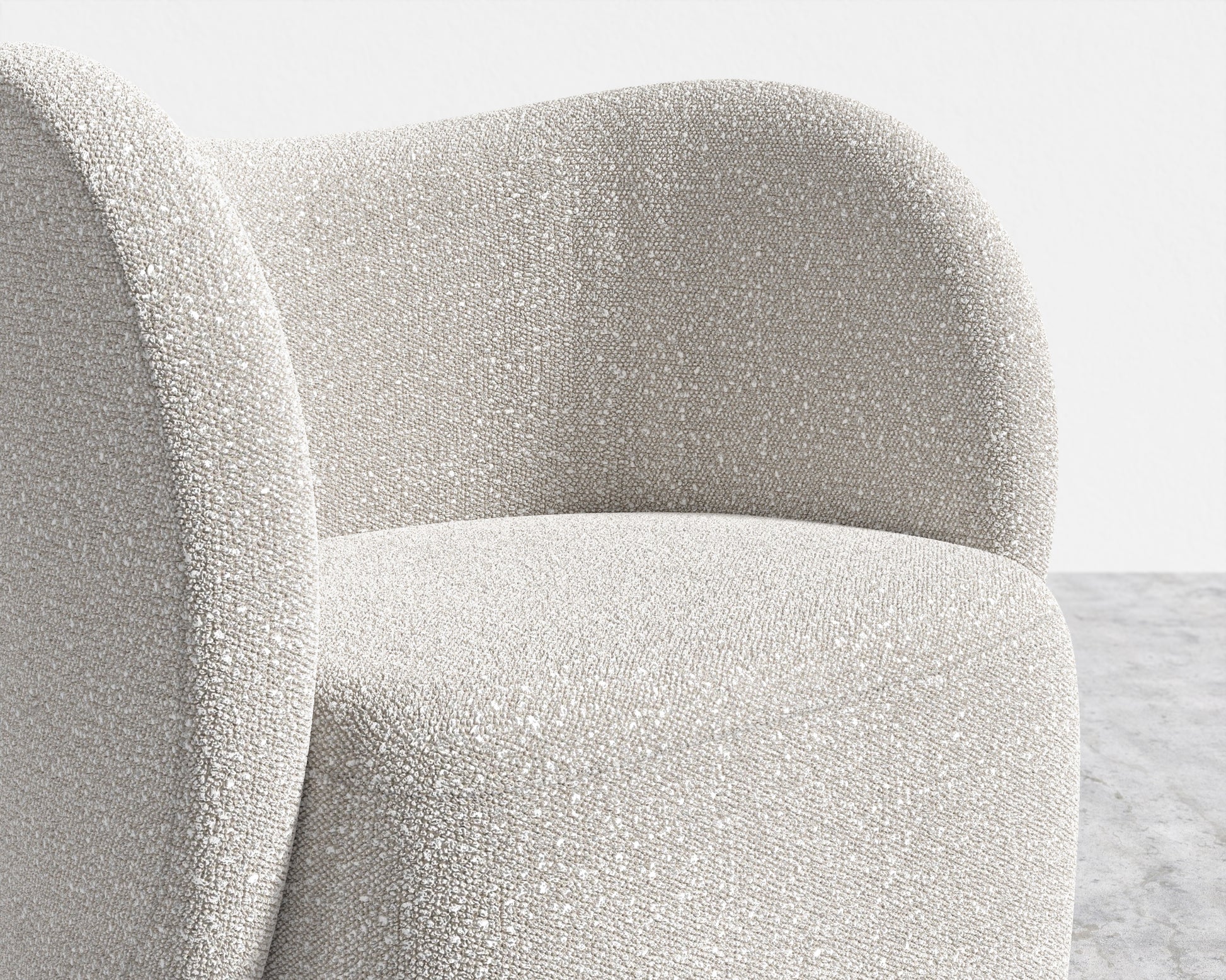 Diane Lounge Chair - Chatou Boucle - Pearl