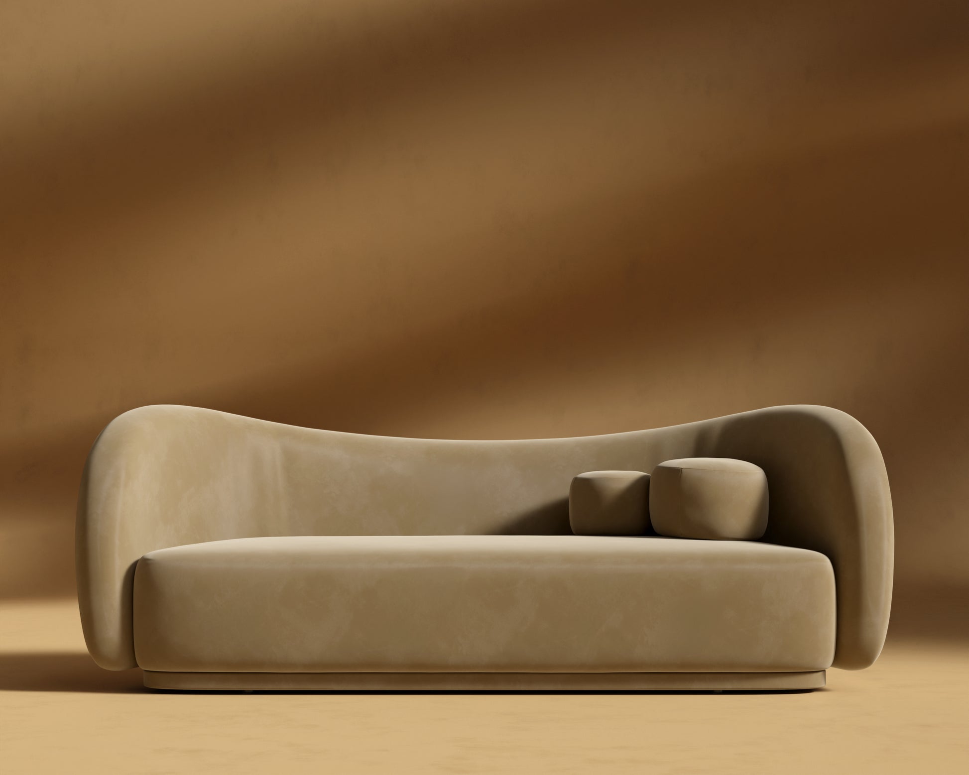 Diane Sofa - Plush Velvet - Dune