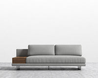 Dresden Armless Sofa with Side Table - Modern Felt - Malmo