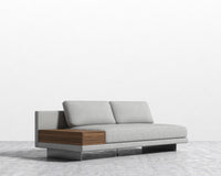 Dresden Armless Sofa with Side Table - Modern Felt - Malmo