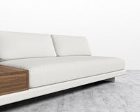 Dresden Armless Sofa with Side Table  - Trento Eggshell