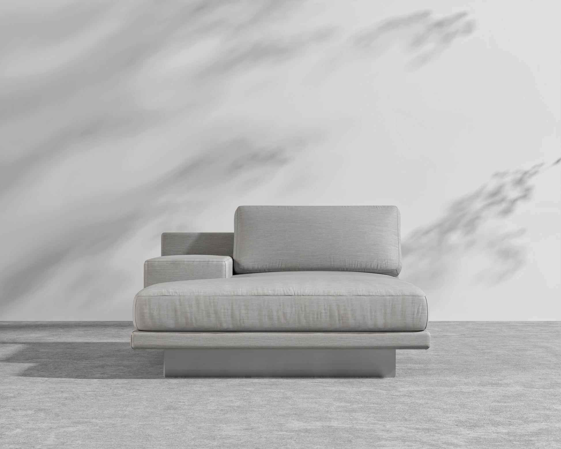 Dresden Outdoor Left Chaise with Armrest - Encino