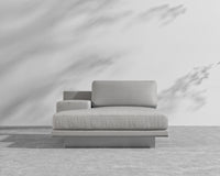 Dresden Outdoor Left Chaise with Armrest - Encino