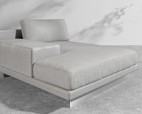 Dresden Outdoor Left Chaise with Armrest - Encino