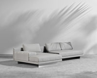Dresden Outdoor Sectional Sofa - Encino - Black Pietra Ceramic