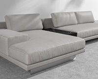 Dresden Outdoor Sectional Sofa - Encino - Black Pietra Ceramic