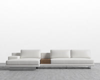 Dresden Sectional Sofa - Microfiber - Trento Eggshell