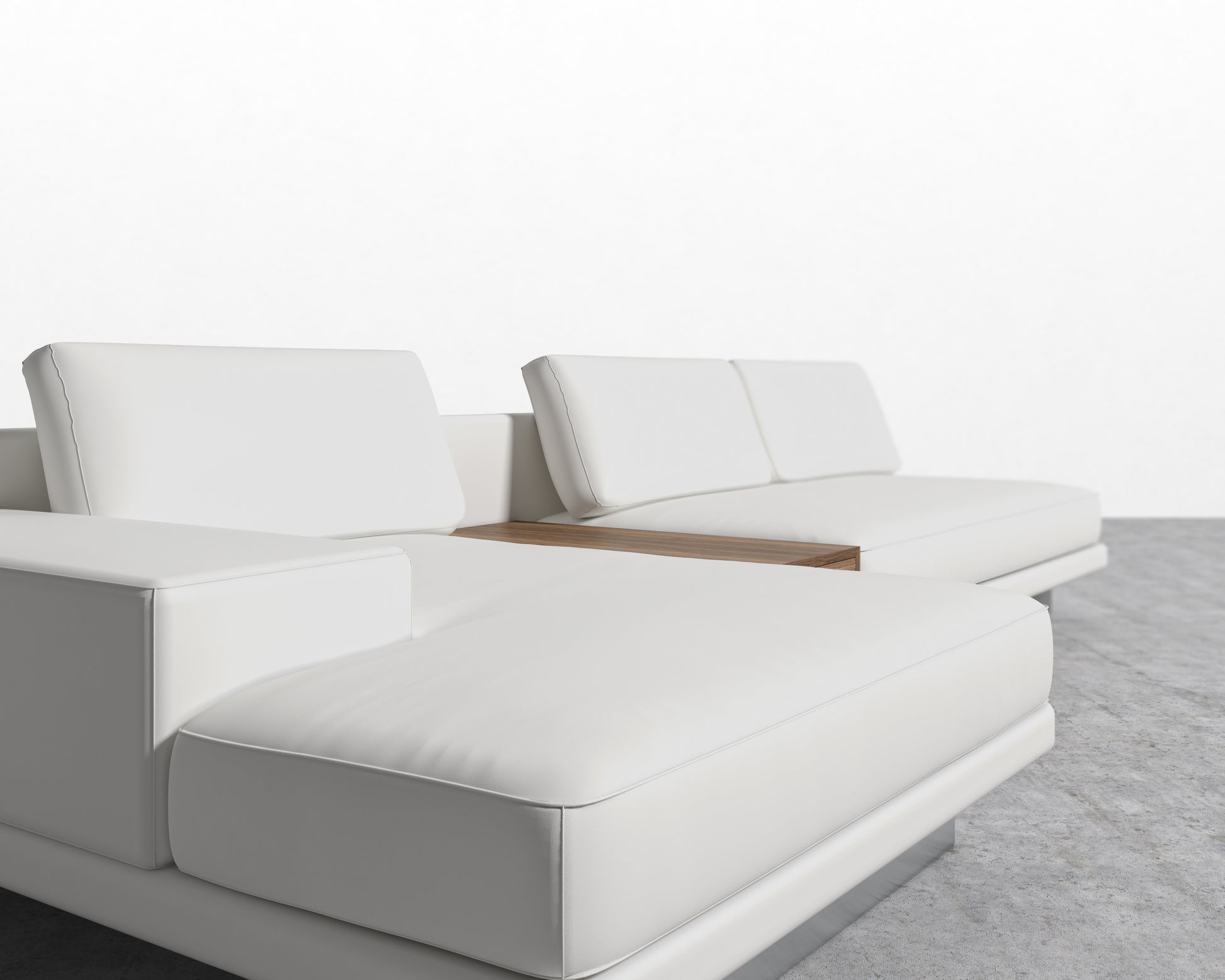 Dresden Sectional Sofa - Microfiber - Trento Eggshell