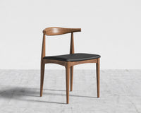 Elbow Chair - Walnut - Trento Jet Black