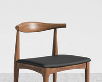Elbow Chair - Walnut - Trento Jet Black