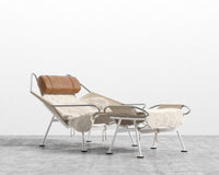 Flag Halyard Chair & Ottoman - Microfiber - Trento Morocco