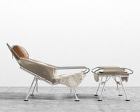 Flag Halyard Chair & Ottoman - Microfiber - Trento Morocco