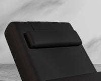 Florian Outdoor Lounger - Black Frame -  Arcadia black - Pietra Ceramic