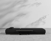 Florian Outdoor Lounger - Black Frame -  Arcadia black - Pietra Ceramic