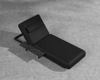 Florian Outdoor Lounger - Black Frame -  Arcadia black - Pietra Ceramic