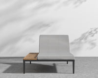 Francis Outdoor Lounger - Encino - Black Frame