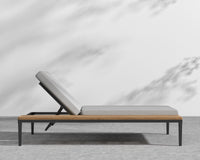 Francis Outdoor Lounger - Encino - Black Frame