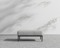 Francis Outdoor Ottoman - Encino - Black Frame