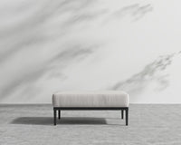 Francis Outdoor Ottoman - Palisades - Black Frame