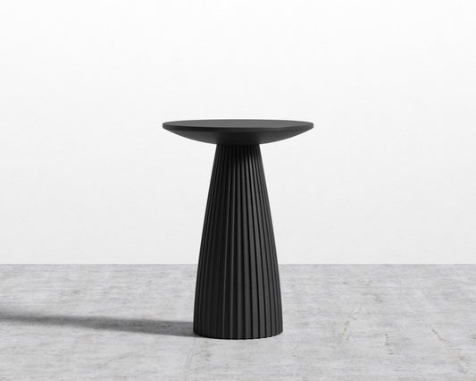 Gallus Side Table - Black Concrete