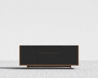 Gia Storage - Black Marble - Walnut
