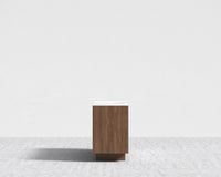 Gia Storage - White Marble - Walnut